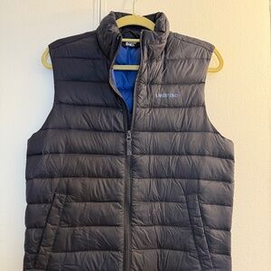 Lands' End Men's Insulated Puffer Vest Small Blue